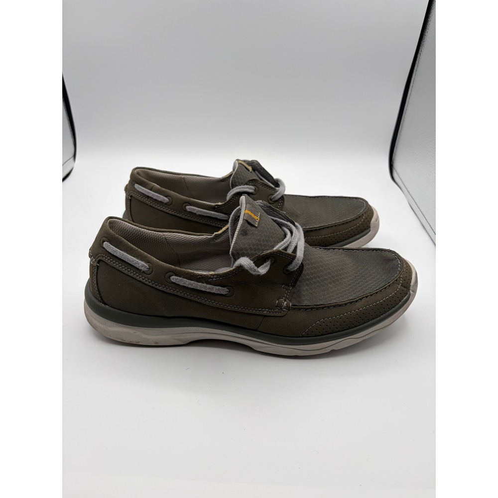 Clarks Boat Shoes Mens 11 Brown Cloudsteppers Tetrasoft Casual